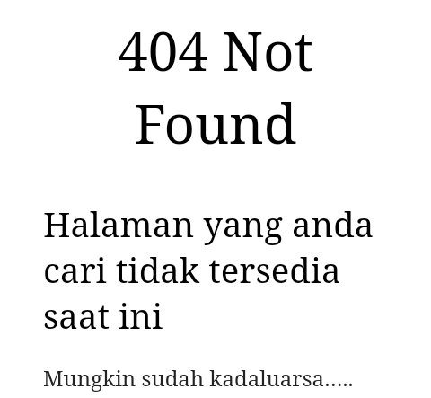 404 Not Found